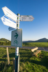 Radwege in der Rhön